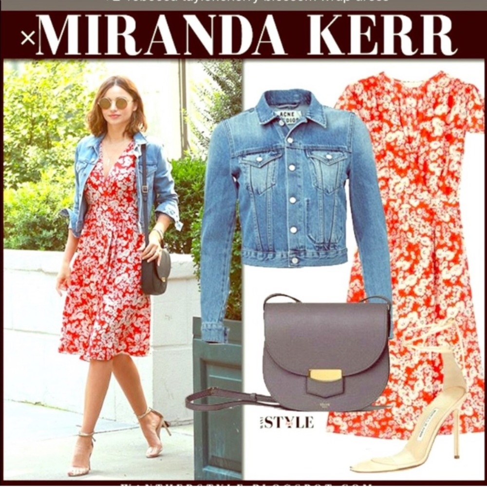 Rebecca Taylor Cherry Blossom Wrap Dress